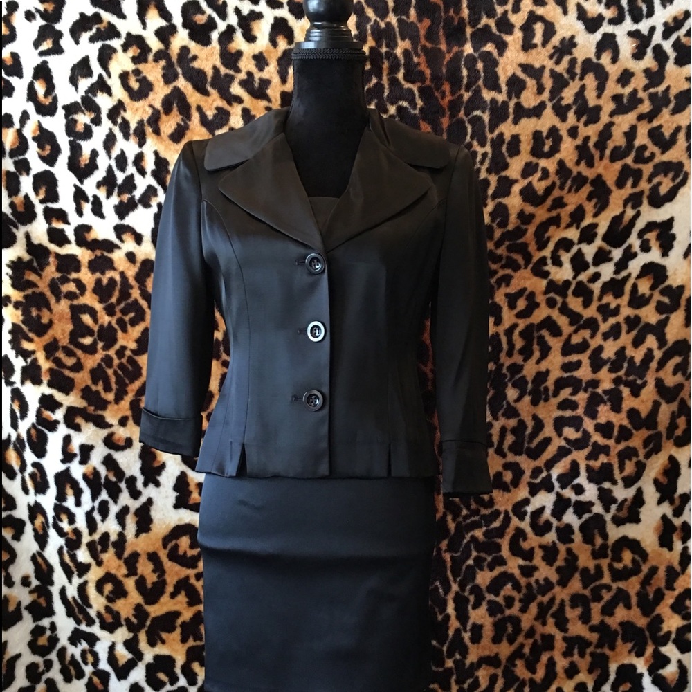 Bebe satin dress mini suit